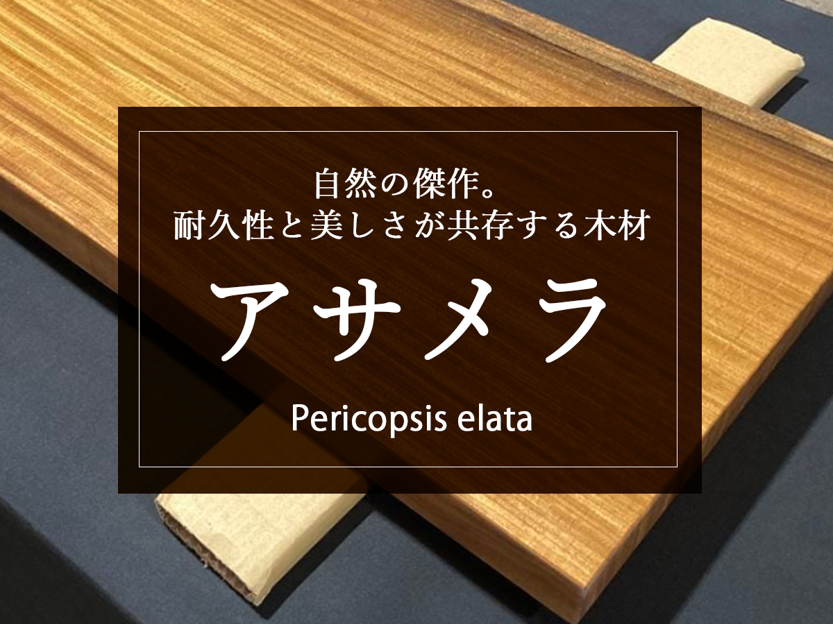 【アサメラ（アフロモシア）】自然の傑作。耐久性と美しさが共存する木材